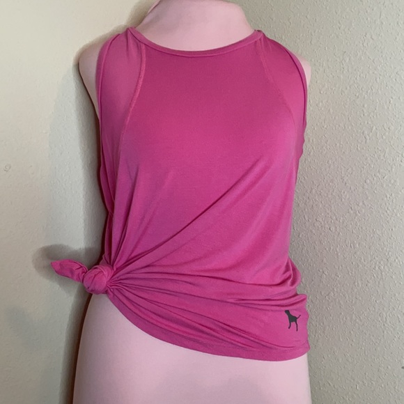 PINK Mesh Athletic Tank - Picture 1 of 4